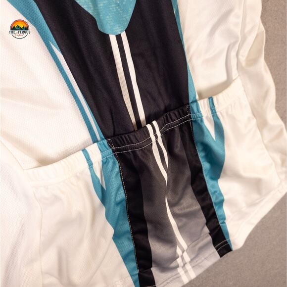 NWT Primal No Neck Cycling Jersey Multicolor Schematic Pockets Women's Large - Picture 12 of 13